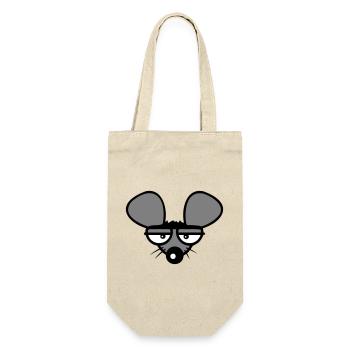 Mouse looks angry angry frustrated angry aggressive - Gift Bag for Bottles - nature - Front