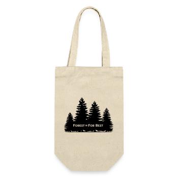 Forest = For Rest - Gift Bag for Bottles - nature - Front