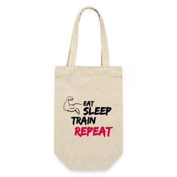 Eat Sleep Train Repeat - Gift Bag for Bottles - nature - Front