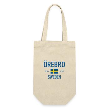 Örebro - Sweden - Sverige - Flag - Coordinates - Gift Bag for Bottles - nature - Front