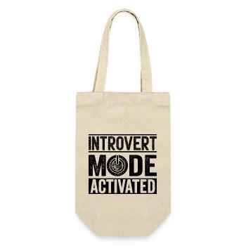 Introvert Mode Activated Sayings For Introverts - Gift Bag for Bottles - nature - Front