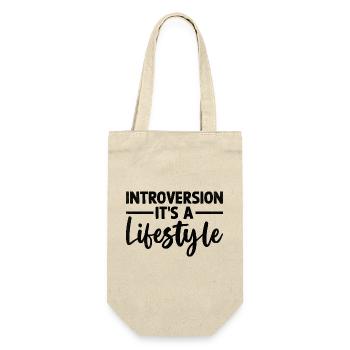Introversion C’est un dicton de style de vie pour - Sac à bouteille - nature - Devant