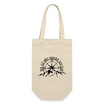 Nicht alle, die wandern, sind verloren. - Geschenkbeutel für Flaschen - Natur - Vorne