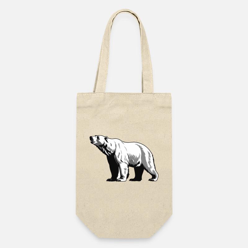 Eisbär - Cute Zoo Sticker - Geschenkbeutel für Flaschen - Natur