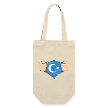 Uyghur flag design used - Gift Bag for Bottles - nature - Front