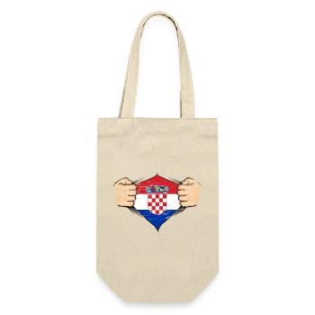Croatia flag design used - Gift Bag for Bottles - nature - Front