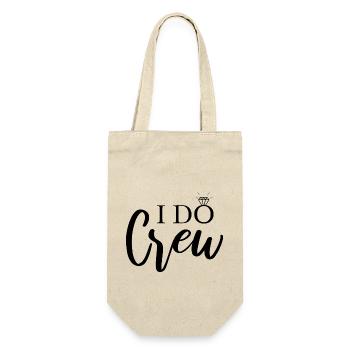I Do Crew - Geschenkbeutel für Flaschen - Natur - Vorne