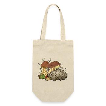 Igel - Geschenkbeutel für Flaschen - Natur - Vorne