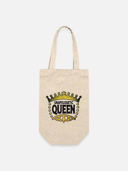 Unapologetic Queen - Gift Bag for Bottles - nature