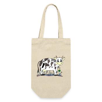 Cow - Gift Bag for Bottles - nature - Front