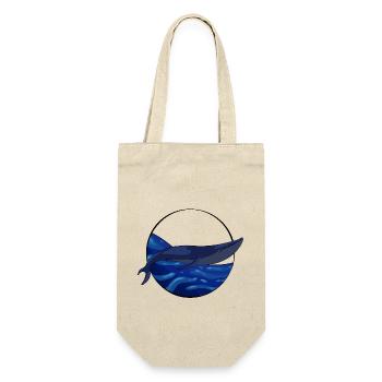 Blauwalschwanz auf dem Ozean - Geschenkbeutel für Flaschen - Natur - Vorne