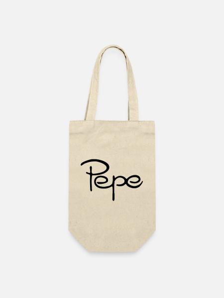 Pepe 01 - Geschenkbeutel für Flaschen - Natur