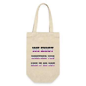 We Exist - Drapeau Asexué - Sac à bouteille - nature - Devant