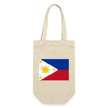 Flagge der Philippinen – ein Symbol der Einheit - Geschenkbeutel für Flaschen - Natur - Vorne