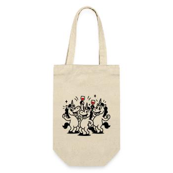 Unicorn Celebrations Team - Gift Bag for Bottles - nature - Front
