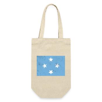 Flagge von Mikronesien - Geschenkbeutel für Flaschen - Natur - Vorne