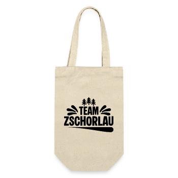 Team Zschorlau - Geschenkbeutel für Flaschen - Natur - Vorne