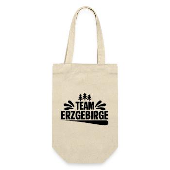 Team Erzgebirge - Geschenkbeutel für Flaschen - Natur - Vorne