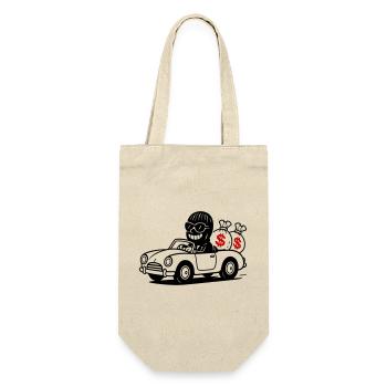 Bank Robber Gangster Funny - Gift Bag for Bottles - nature - Front