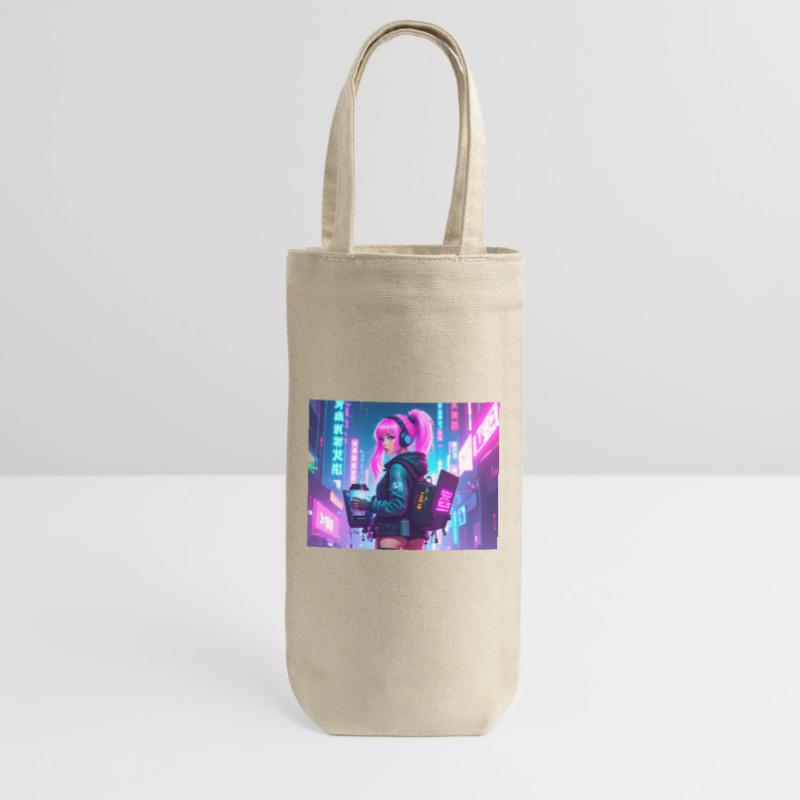 Cyber DJ Coder – Beats, Bytes & Blinks Geschenkbeutel für Flaschen