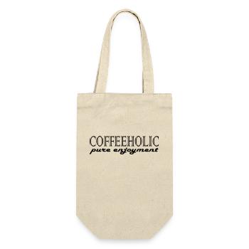 Coffeeholic Coffee Coffee Milk Fun Drink Get - Gift Bag for Bottles - nature - Front