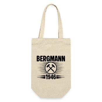 Erzgebirge Bergmann - Geschenkbeutel für Flaschen - Natur - Vorne