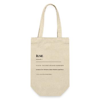 Ilse - Geschenkbeutel für Flaschen - Natur - Vorne