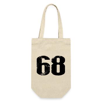 68 Number Jersey - Gift Bag for Bottles - nature - Front