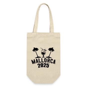 mallorca 2025 - Geschenkbeutel für Flaschen - Natur - Vorne
