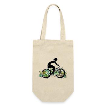 Cyclist - Gift Bag for Bottles - nature - Front