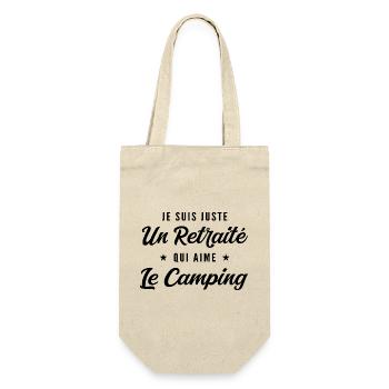 Retraité Campeur Humour Cadeau Retraite - Sac à bouteille - nature - Devant