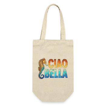 Ciao Bella - Geschenkbeutel für Flaschen - Natur - Vorne