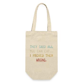 Essen Saying - Gift Bag for Bottles - nature - Front
