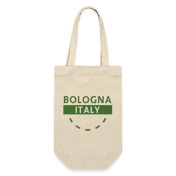 Bologna Italy Green Emblem - Gift Bag for Bottles - nature - Front