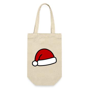 Chapeau du Père Noël - Sac à bouteille - nature - Devant
