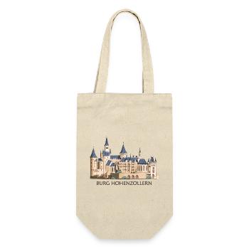 Burg Hohenzollern Illustration Handzeichnung - Geschenkbeutel für Flaschen - Natur - Vorne