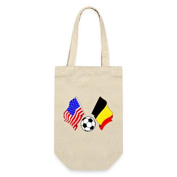 Football Belgique vs États-Unis - Sac à bouteille - nature - Devant