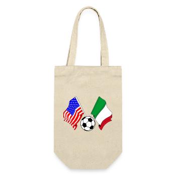 Football Italie vs États-Unis - Sac à bouteille - nature - Devant
