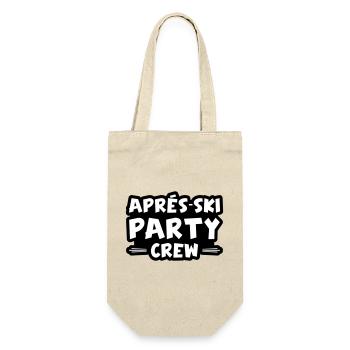 Apres Ski Party Crew - Geschenkbeutel für Flaschen - Natur - Vorne