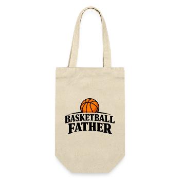 Basketball Father Rétro Sports Design - Sac à bouteille - nature - Devant