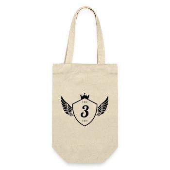 3 Coat of arms - Gift Bag for Bottles - nature - Front