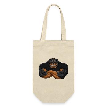 Rottweiler Security – The toughest bouncer - Gift Bag for Bottles - nature - Front