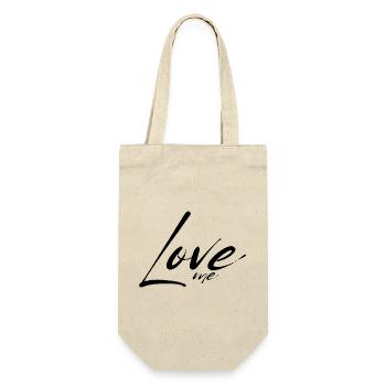 Love me - Gift Bag for Bottles - nature - Front