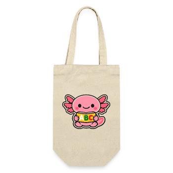 ABC axolotl with wings - Gift Bag for Bottles - nature - Front