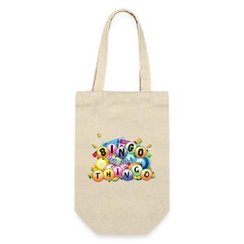 Le bingo, c’est mon truc de jeu porte-bonheur, le design des joueurs de soirées de jeu - Sac à bouteille - nature - Devant