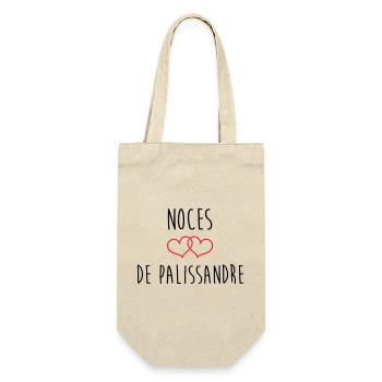 Rosewood Wedding 65 Years Union - Gift Bag for Bottles - nature - Front