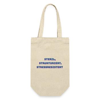 Slogan für medizinisches Personal - Geschenkbeutel für Flaschen - Natur - Vorne