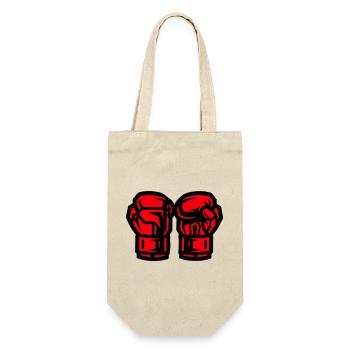 Boxing Gloves Symbol Boxing - Gift Bag for Bottles - nature - Front