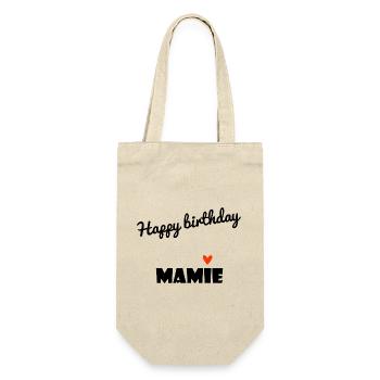 HAPPY BIRTHDAY. GRANNY. MAMMA. GRANDMOTHER. PARTY - Gift Bag for Bottles - nature - Front