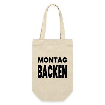 Backen - Geschenkbeutel für Flaschen - Natur - Vorne
